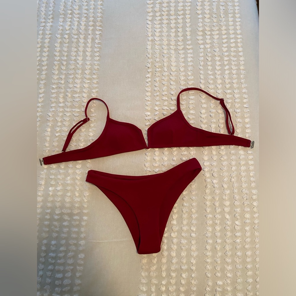 Zaful Dark Red Biniki